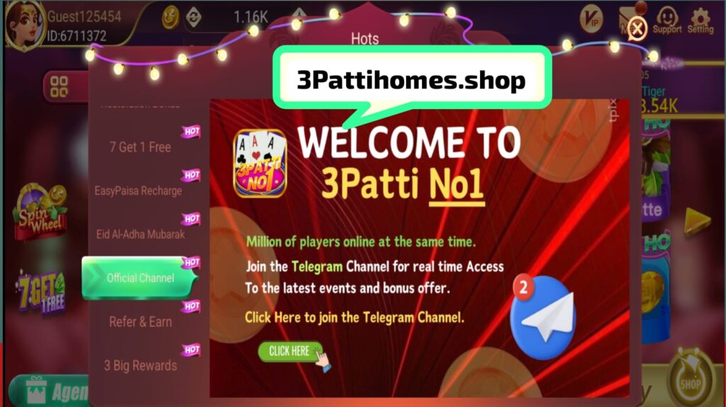 3patti no1 welcome banner